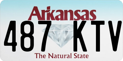 AR license plate 487KTV