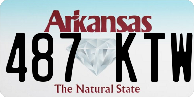AR license plate 487KTW