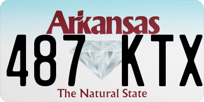 AR license plate 487KTX