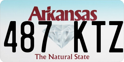 AR license plate 487KTZ