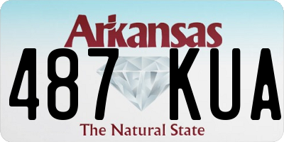 AR license plate 487KUA