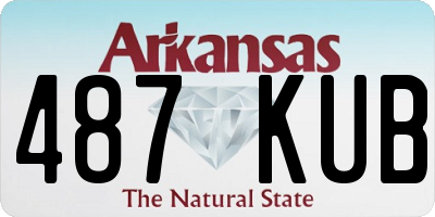 AR license plate 487KUB