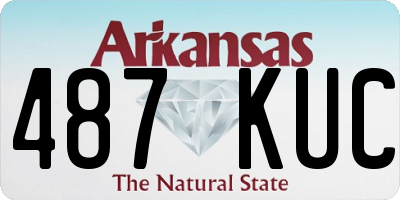 AR license plate 487KUC