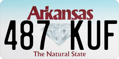 AR license plate 487KUF