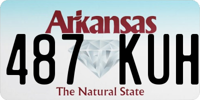AR license plate 487KUH