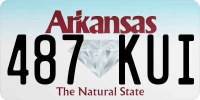 AR license plate 487KUI