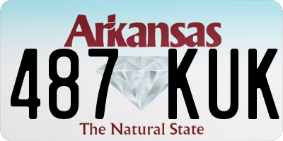 AR license plate 487KUK