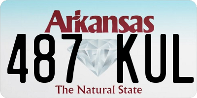 AR license plate 487KUL