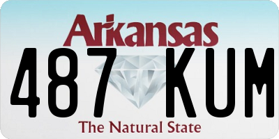 AR license plate 487KUM