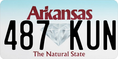 AR license plate 487KUN