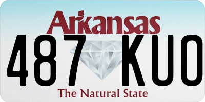 AR license plate 487KUO