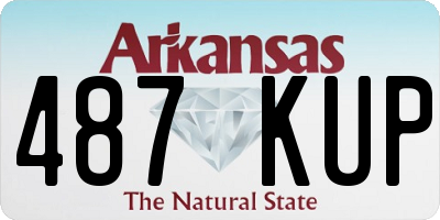 AR license plate 487KUP