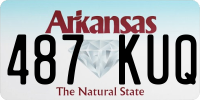 AR license plate 487KUQ