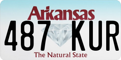 AR license plate 487KUR