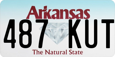 AR license plate 487KUT