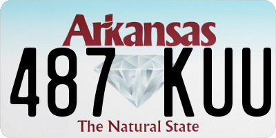 AR license plate 487KUU