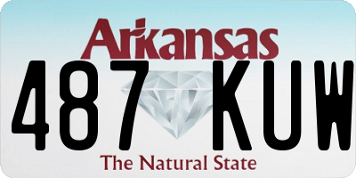 AR license plate 487KUW