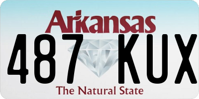 AR license plate 487KUX