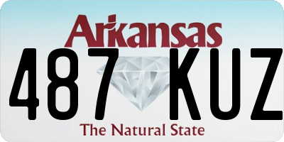 AR license plate 487KUZ
