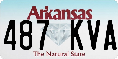 AR license plate 487KVA