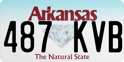 AR license plate 487KVB