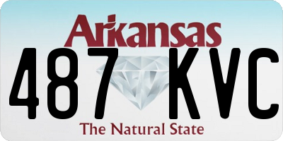 AR license plate 487KVC