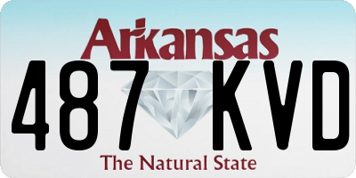 AR license plate 487KVD