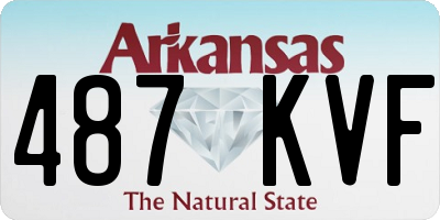 AR license plate 487KVF