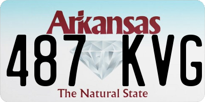 AR license plate 487KVG