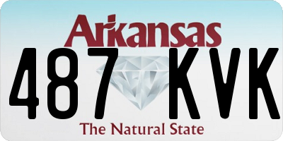 AR license plate 487KVK