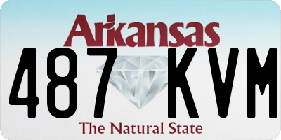 AR license plate 487KVM