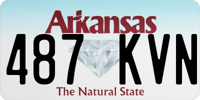 AR license plate 487KVN