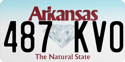 AR license plate 487KVO