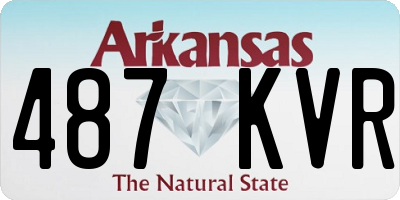 AR license plate 487KVR