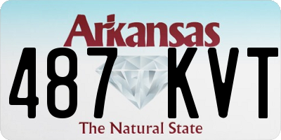 AR license plate 487KVT