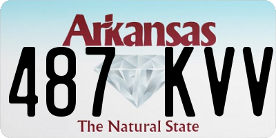AR license plate 487KVV