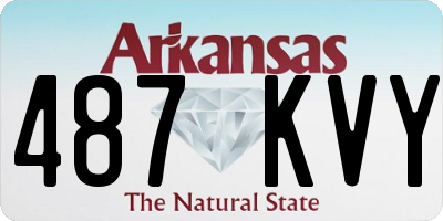 AR license plate 487KVY