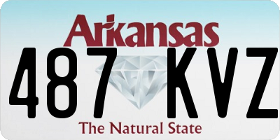 AR license plate 487KVZ
