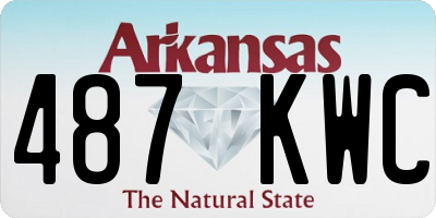 AR license plate 487KWC