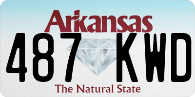 AR license plate 487KWD