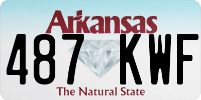 AR license plate 487KWF