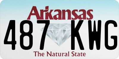 AR license plate 487KWG