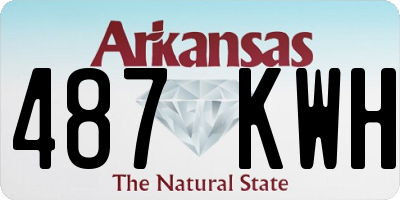 AR license plate 487KWH