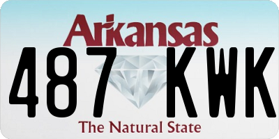 AR license plate 487KWK