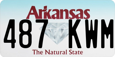 AR license plate 487KWM