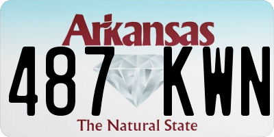 AR license plate 487KWN