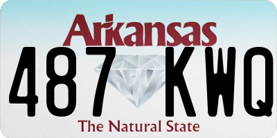 AR license plate 487KWQ