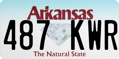 AR license plate 487KWR