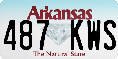 AR license plate 487KWS