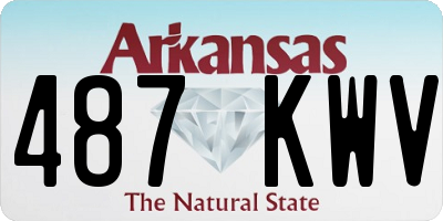 AR license plate 487KWV